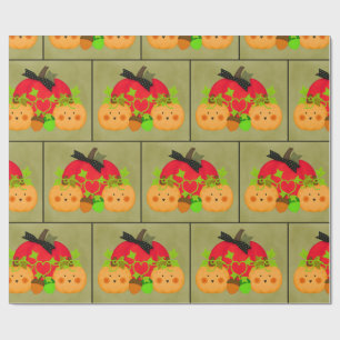 Oktober Halloween Brautparty Geschenkpapier
