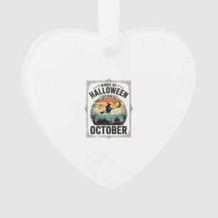Oktober Halloween Geburtstag Vintage Hexen-Shirt D Ornament