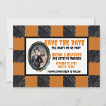 Oktober Halloween Wedding Save the Date