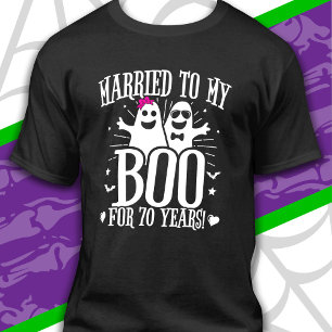 Oktober Hochzeit Jubiläum Lustig 70. Jubiläum T-Shirt