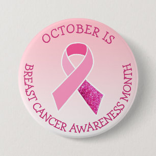 Oktober ist Brustkrebs-Aufklärungsmonat Button