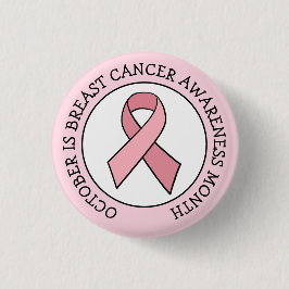Oktober ist Brustkrebs-Aufklärungsmonat Button