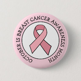 Oktober ist Brustkrebs-Aufklärungsmonat Button