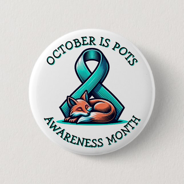 Oktober ist POTS Awareness Montag Button (Vorderseite)
