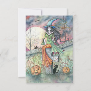 Oktober-Kälte-Halloween-Grußkarte Karte