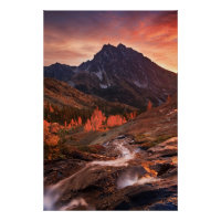 Oktober-Licht auf das Scheinwerferbecken
