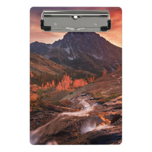 Oktober-Licht auf Scheinwerfer-Becken Mini Klemmbrett