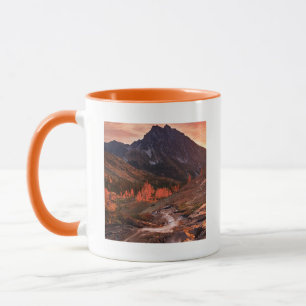Oktober-Licht auf Scheinwerfer-Becken Tasse
