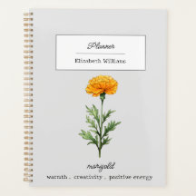 OKTOBER MARIGOLD GEBURT BLUME PERSONALISIERT