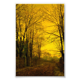 Oktober Nachglow John Atkinson Grimshaw Fotodruck