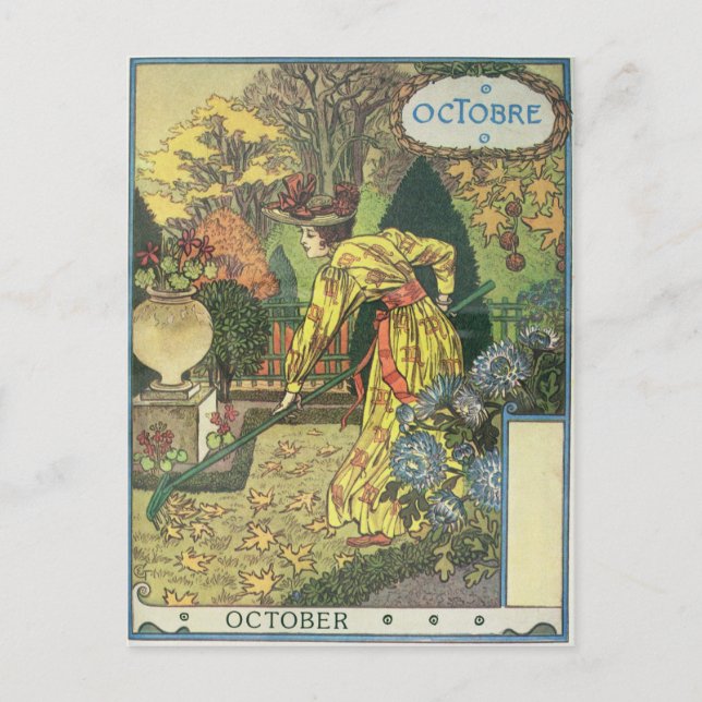 Oktober Postkarte (Vorderseite)