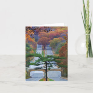 Oktober Road Notecard Karte