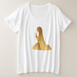 Oktober Rosary Month Große Größe T-Shirt