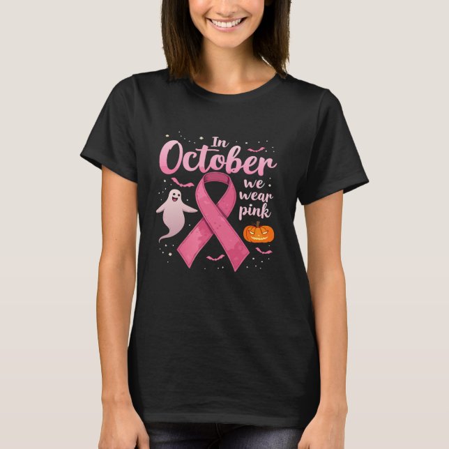 Oktober T-Shirt des rosa Bewusstseinsgeistes (Vorderseite)