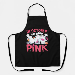 Oktober tragen wir das Bewusstsein für rosa Brustk Schürze