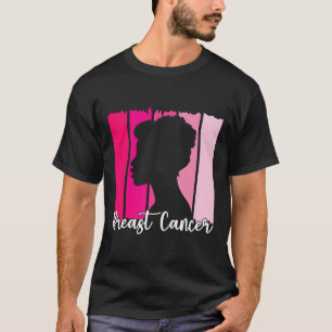 Oktober tragen wir Pink Black Afro Women Breast Ca T-Shirt