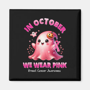 Oktober tragen wir Pink Ghost Hexe Brustkrebs Awa Magnet