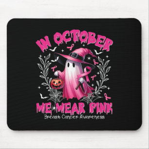 Oktober tragen wir Pink Ghost Hexe Brustkrebs Awa Mousepad