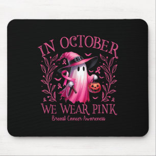 Oktober tragen wir Pink Ghost Hexe Brustkrebs Awa Mousepad
