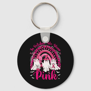 Oktober tragen wir Pink Nurse Ghost Breast Cancer Schlüsselanhänger