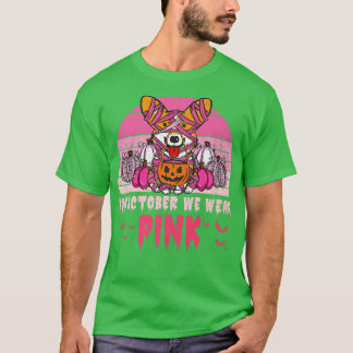 Oktober tragen wir rosa Brustkrebs Corgi Pumpkin H T-Shirt