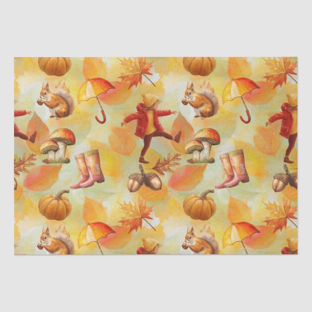 Oktober und November Seidenpapier (Vorderseite)
