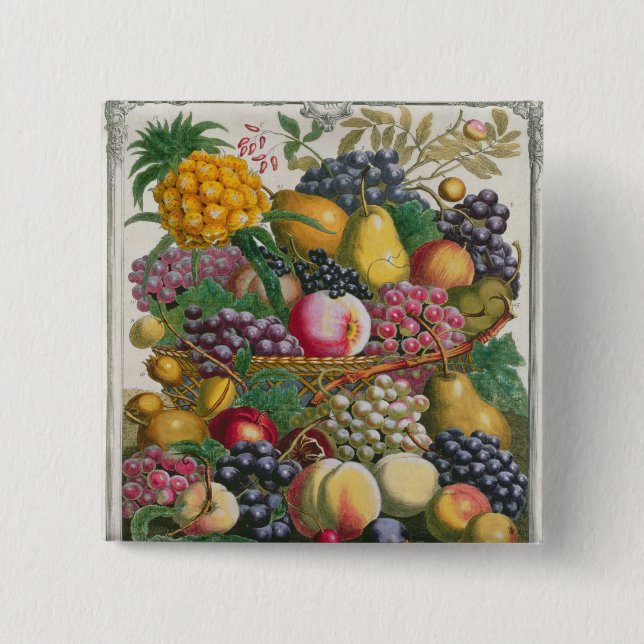 Oktober, von 'zwölf Monaten Früchten Button (Vorderseite)