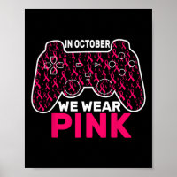 Oktober Wir tragen Pink Breast Cancer Gaming Kids