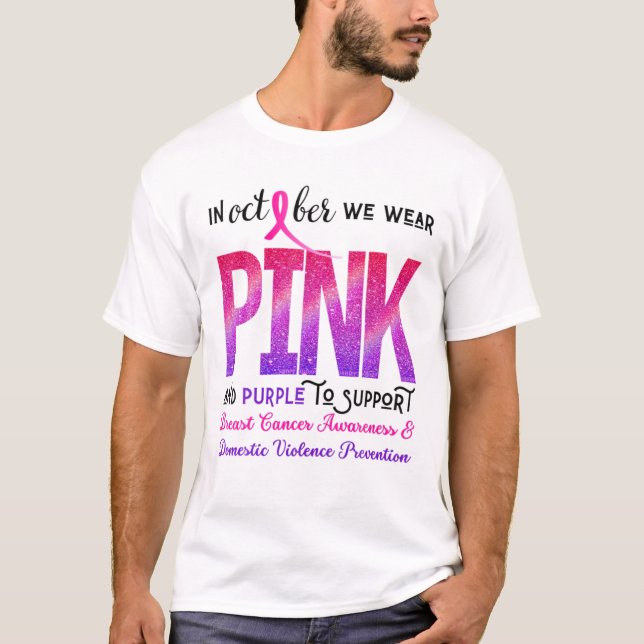 Oktober Wir tragen Pink T-Shirt (Vorderseite)