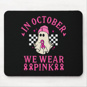 Oktober Wir tragen rosa Brustkrebs-Bewusstsein Mon Mousepad