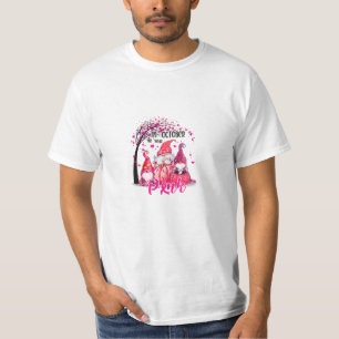 Oktober Wir tragen rosa Gnome T-Shirt