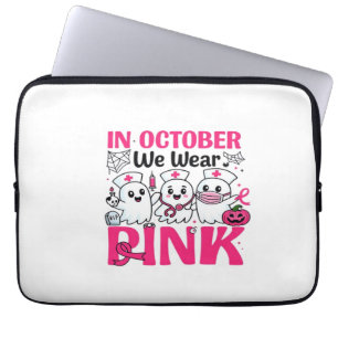 Oktober Wir Tragen Rosa Krankenpfleger Brustkrebsb Laptopschutzhülle