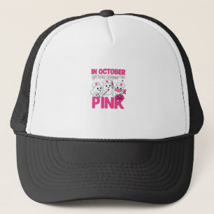 Oktober Wir Tragen Rosa Krankenschwester Brustkreb Truckerkappe