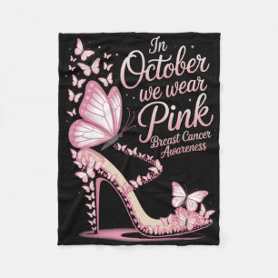 Oktober Woche rosa Brustkrebs Unterstützung Bewuss Fleecedecke