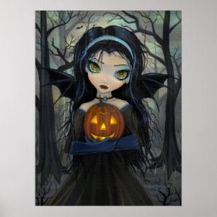 Oktober-Woods-Gothic-Vampir-Halloween-Plakat Poster
