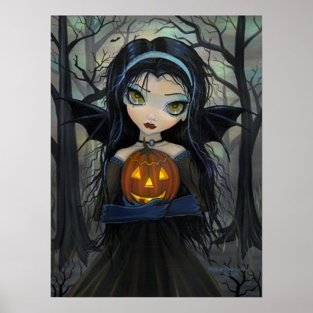 Oktober Woods Gothic Vampire Halloween Poster (Vorne)