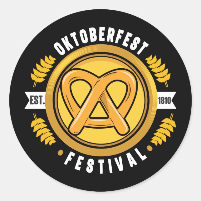 Oktoberfest 1810 Stickers (Vorderseite)