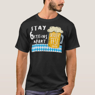Oktoberfest 2020 Bayern 6 Stein Apart Beer Octob T-Shirt