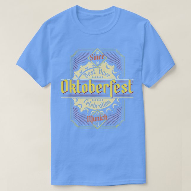 Oktoberfest 2021 Deutsches Bierfestival München Ge T-Shirt (Design vorne)