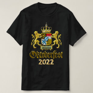 Oktoberfest 2022 Bayern-Wappen T-Shirt