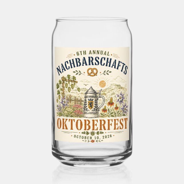 Oktoberfest 2026 Pintglas Dosenglas (Vorderseite)