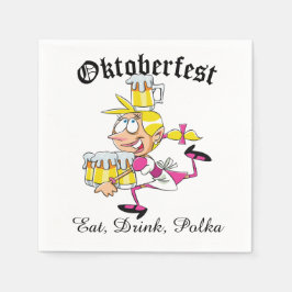 Oktoberfest Barmaid Serviette
