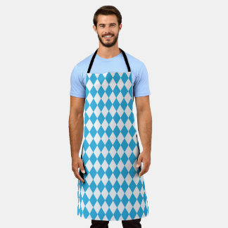 Oktoberfest Bayerisches Checkdesign Schürze
