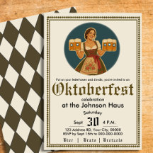 Oktoberfest Bayerisches Deutsches Bierparty-Einlad