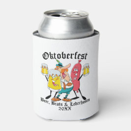 Oktoberfest Beer Brats & Lederhosen Dosenkühler