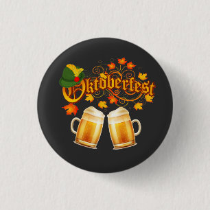 Oktoberfest Beer  Button