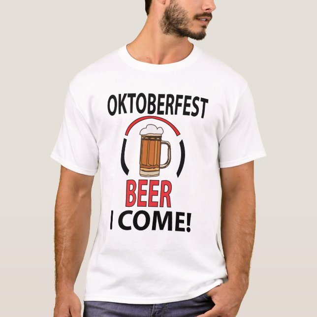 Oktoberfest Beer Drink Funny Oktoberfest T-Shirt (Vorderseite)