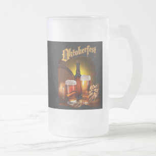 Oktoberfest-Bier trinken Mattglas Bierglas