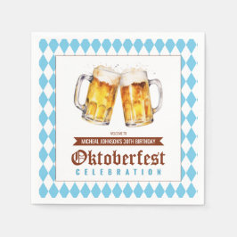 Oktoberfest-Biere Geburtstagsparty Serviette