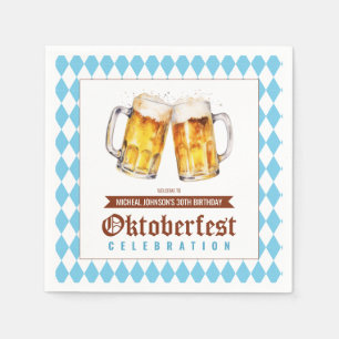 Oktoberfest-Biere Geburtstagsparty Serviette
